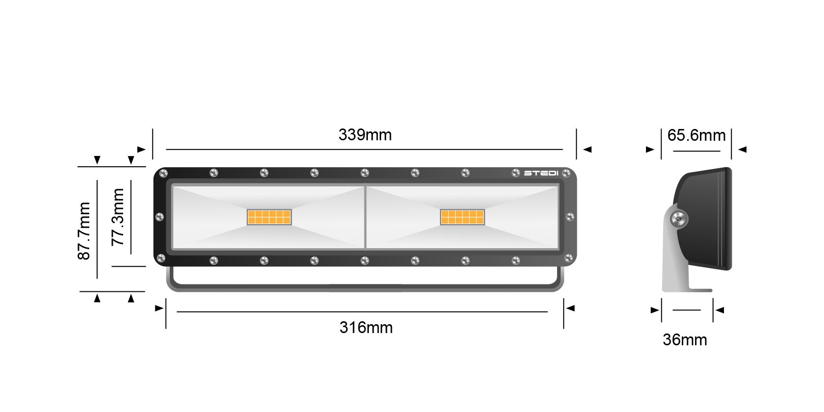 STEDI 120W Hyper LED Flood Light 14